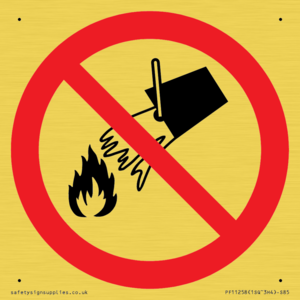 PF11258: P011 Prohibition: Do not extinguish with water
