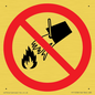 PF11258: P011 Prohibition: Do not extinguish with water