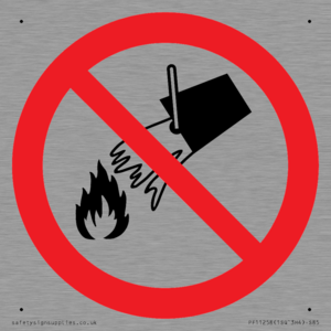PF11258: P011 Prohibition: Do not extinguish with water