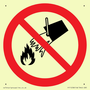 PF11258: P011 Prohibition: Do not extinguish with water