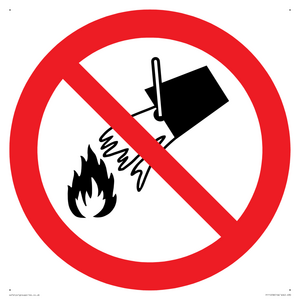 PF11258: P011 Prohibition: Do not extinguish with water