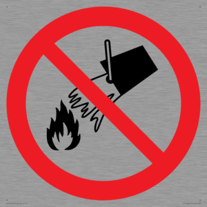 PF11258: P011 Prohibition: Do not extinguish with water