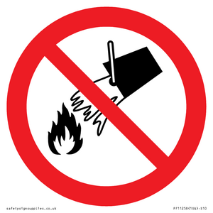 PF11258: P011 Prohibition: Do not extinguish with water