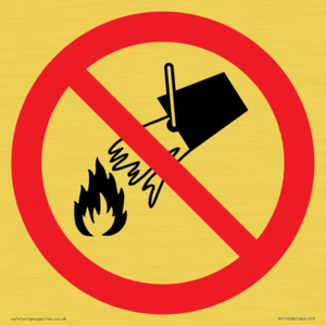 PF11258: P011 Prohibition: Do not extinguish with water
