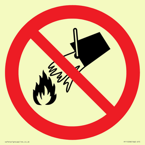 PF11258: P011 Prohibition: Do not extinguish with water