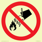 PF11258: P011 Prohibition: Do not extinguish with water