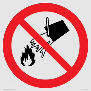 PF11258: P011 Prohibition: Do not extinguish with water