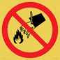 PF11258: P011 Prohibition: Do not extinguish with water