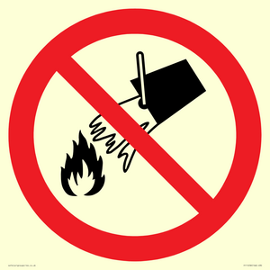 PF11258: P011 Prohibition: Do not extinguish with water