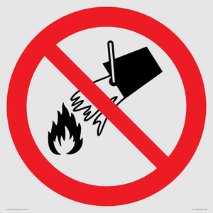 PF11258: P011 Prohibition: Do not extinguish with water