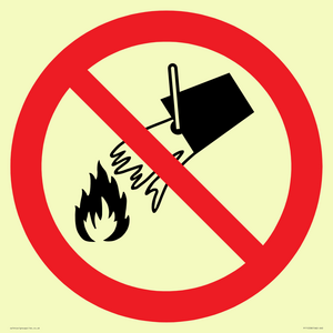 PF11258: P011 Prohibition: Do not extinguish with water