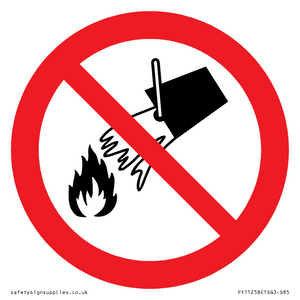 PF11258: P011 Prohibition: Do not extinguish with water