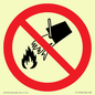 PF11258: P011 Prohibition: Do not extinguish with water