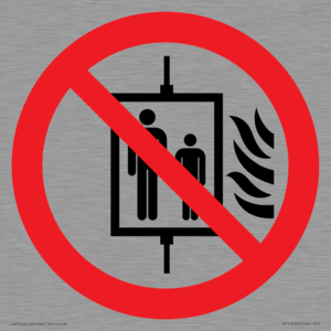 PF11274: P020 Prohibition: Do not use lift in the event of fire