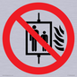 PF11274: P020 Prohibition: Do not use lift in the event of fire
