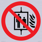 PF11274: P020 Prohibition: Do not use lift in the event of fire