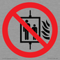 PF11274: P020 Prohibition: Do not use lift in the event of fire