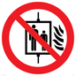 PF11274: P020 Prohibition: Do not use lift in the event of fire