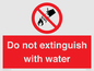PF1357: Do not extinguish with water