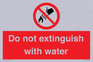 PF1357: Do not extinguish with water