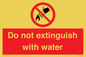 PF1357: Do not extinguish with water