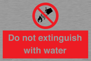 PF1357: Do not extinguish with water