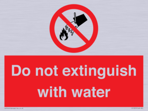 PF1357: Do not extinguish with water