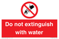 PF1357: Do not extinguish with water