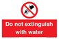 PF1357: Do not extinguish with water