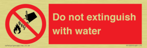 PF1357: Do not extinguish with water