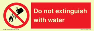 PF1357: Do not extinguish with water