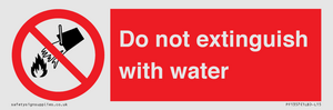 PF1357: Do not extinguish with water