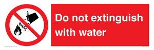 PF1357: Do not extinguish with water