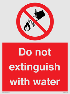 PF1357: Do not extinguish with water