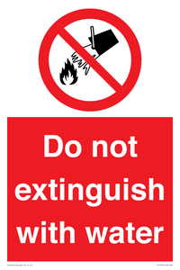 PF1357: Do not extinguish with water