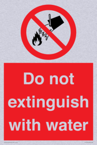 PF1357: Do not extinguish with water
