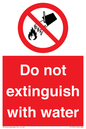 PF1357: Do not extinguish with water