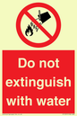 PF1357: Do not extinguish with water