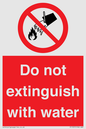 PF1357: Do not extinguish with water
