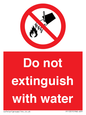 PF1357: Do not extinguish with water