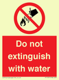 PF1357: Do not extinguish with water