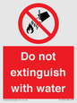 PF1357: Do not extinguish with water