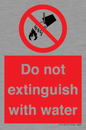 PF1357: Do not extinguish with water