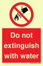 PF1357: Do not extinguish with water