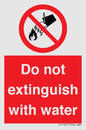 PF1357: Do not extinguish with water