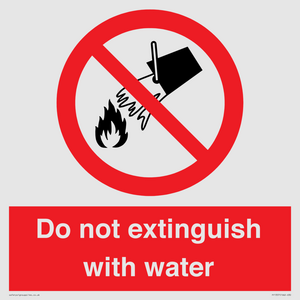 PF1357: Do not extinguish with water