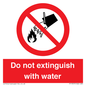 PF1357: Do not extinguish with water