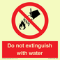 PF1357: Do not extinguish with water