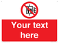 PF5200: Custom Do Not Use Lift In Fire Sign