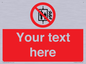 PF5200: Custom Do Not Use Lift In Fire Sign